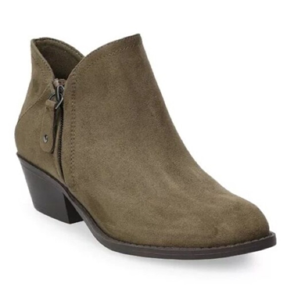 SO: Women's Green Ankle Boots